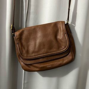 Fossil | brown leather bag | cross body